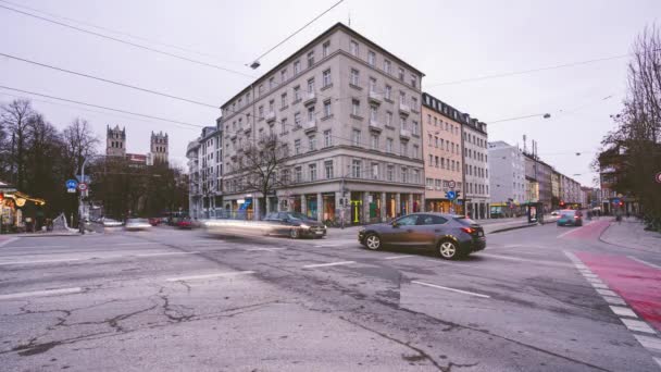 Vue Sur Rue Ville Stockholm Suède — Video