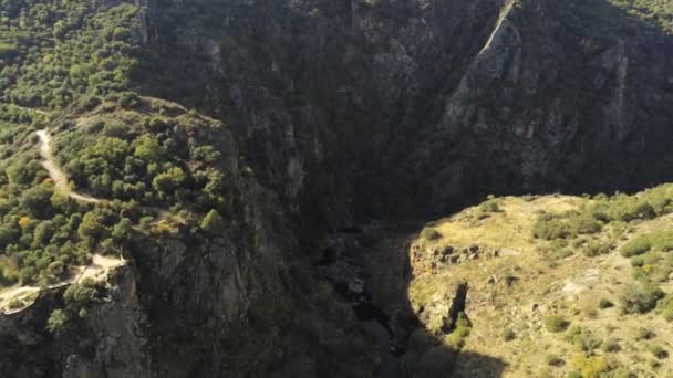 Vista Aérea Montañas Naturaleza Fauna — Vídeos de Stock