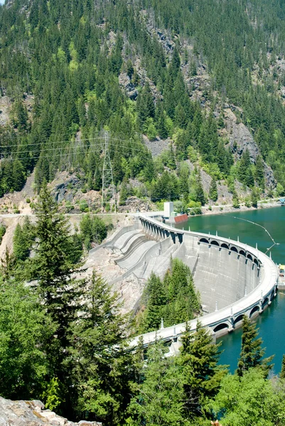 hydro dams and spillways used to generate electricity