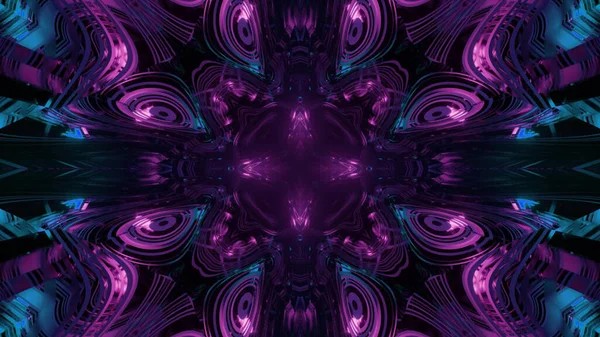 Una Representación Del Fondo Pantalla Futurista Caleidoscópico Colores Púrpura Azul — Foto de Stock