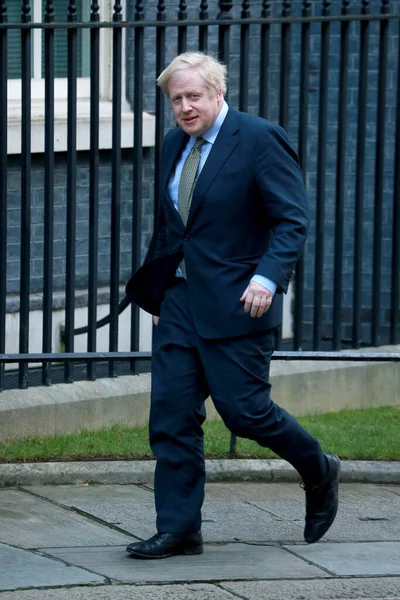 London United Kingdom Dec 2019 Boris Johnson Arrives Downing Street — Stock Photo, Image