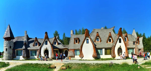 Porumbacu Sus Roménia Ago 2019 Castelo Clay Vale Das Fadas — Fotografia de Stock