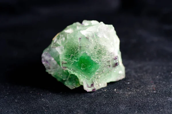 large green fluorite cubic crystal mineral sample