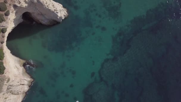 Vue Aérienne Une Belle Plage Tropicale Avec Drone — Video