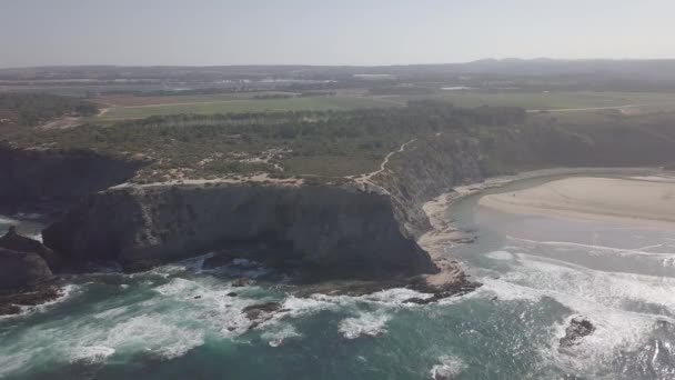 Vista Aérea Praia — Vídeo de Stock