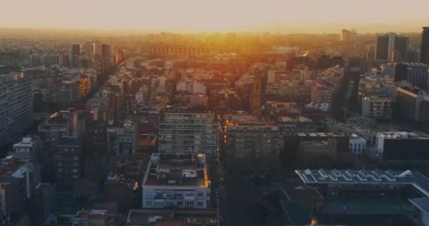 日落时分东京城市的鸟瞰图 — 图库视频影像