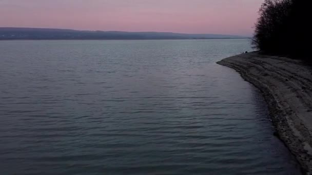 Schöner Sonnenuntergang Über Dem Meer — Stockvideo