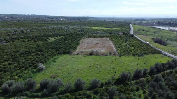 Flygfoto Över Staden Staten Israel — Stockvideo