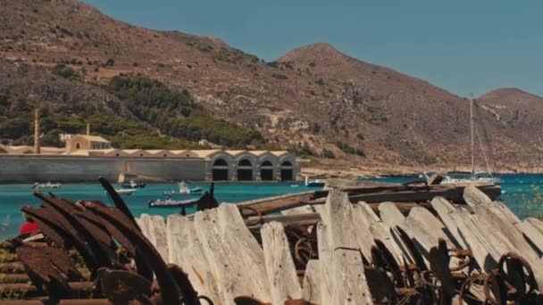 Wazig Filippijnen Een Uitzicht Vanaf Boot Zien Oceaan — Stockvideo