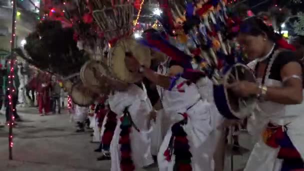 Sauraha Nepal Febrero 2021 Festival Comida Cultural Con Bailes Tradicionales — Vídeos de Stock