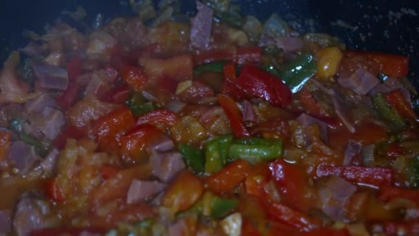 Fotografie Bucătărie Legume Prăjite — Videoclip de stoc