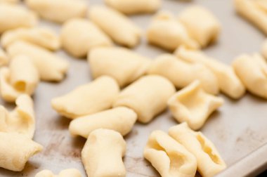 decadent cavatelli pasta shells made from scratch clipart