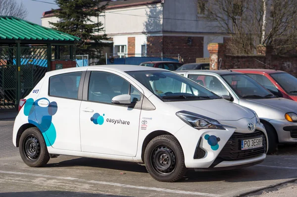 Poznan Polsko Března 2018 Easyshare Company Toyota Car Parking Parking — Stock fotografie