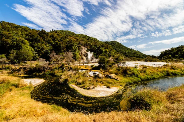 Volcanic Valley Rotorua New Zealand Daylight — Stock Photo, Image