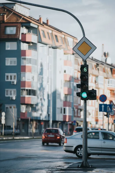 Brcko Bosnia Herzegovina Mar 2021 City Traffic Brcko District Bosnia — Stock Photo, Image