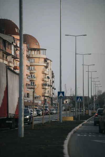 Brcko Bosnia Herzegovina Mar 2021 City Traffic Brcko District Bosnia — Stock Photo, Image