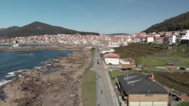 Aerial Orizzontale Ampia Veduta Guarda Spagna Una Bella Giornata Sole — Video Stock