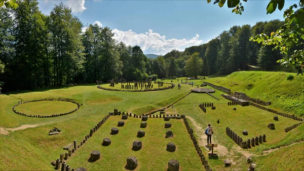 Sarmisegetuza Rumunia Września 2016 Sarmizegetusa Regia Była Stolicą Najważniejszym Ośrodkiem — Zdjęcie stockowe