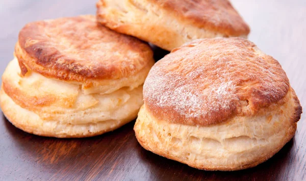 Home Made Oven Fresh Buttermilk Biscuits — Stock Photo, Image