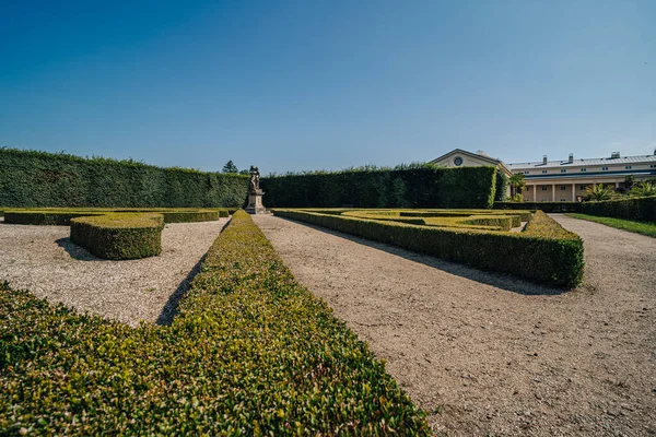 Vista Jardim Kromeriz Kvetna Kvetna Zahrada Parte Patrimônio Mundial Unesco — Fotografia de Stock