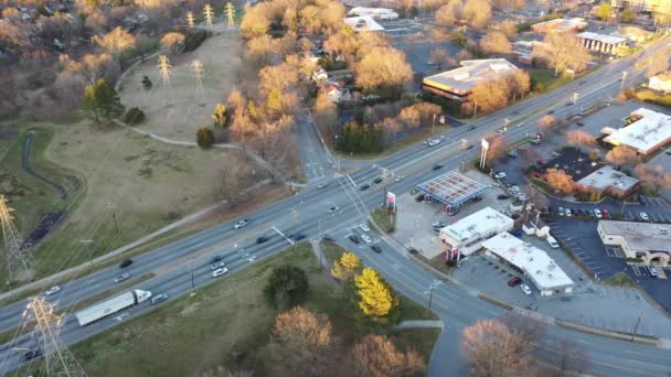 Traffico Dall Alto Tramonto Wendover Ave — Video Stock