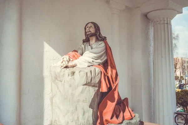 Laziska Gorne Poland Mar 2021 Beautiful Sculpture Jesus Christ Tomb — Stock Photo, Image