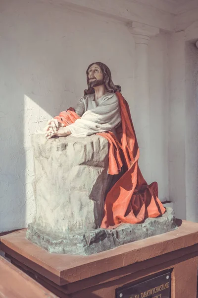 Laziska Gorne Poland Mar 2021 Beautiful Sculpture Jesus Christ Tomb — Stock Photo, Image