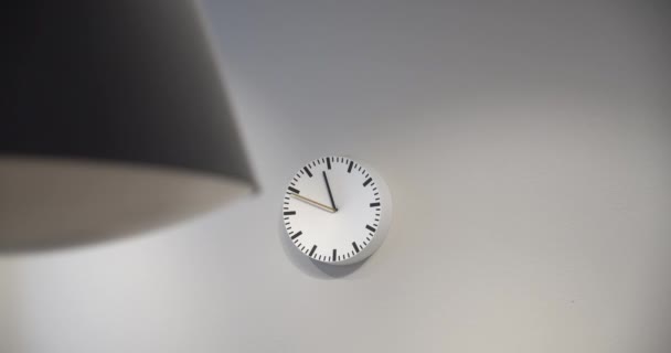 Horloge Sur Fond Blanc — Video