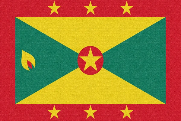 Illustration National Flag Grenada — Stock Photo, Image