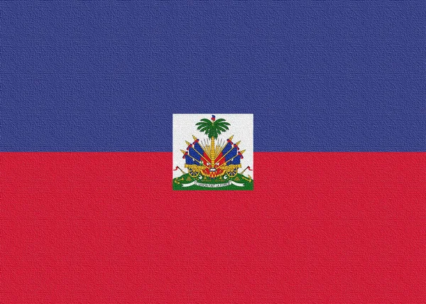 Une Illustration Drapeau National Haïti — Photo