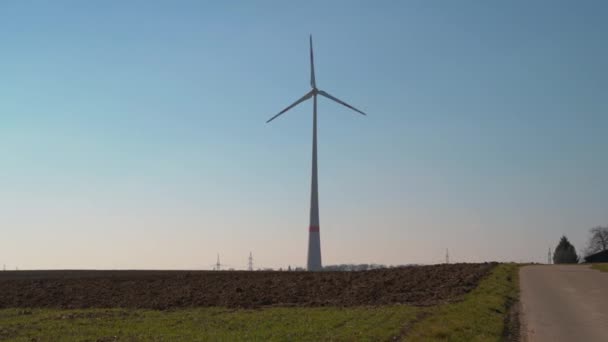 Větrné Turbíny Terénu — Stock video