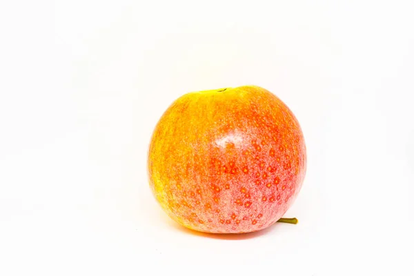 Pomme Rouge Sur Fond Blanc — Photo