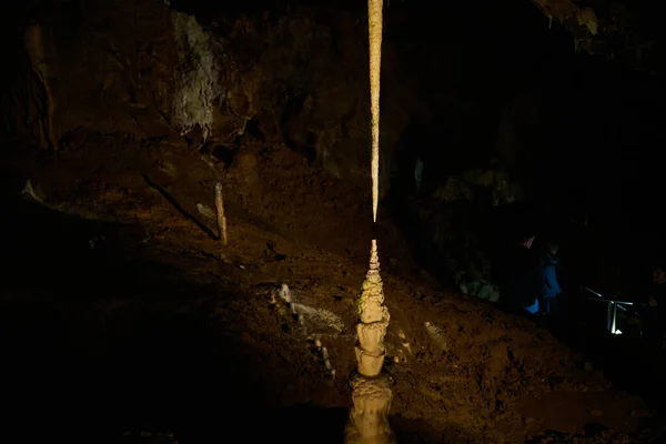 Kalksten Formationer Inuti Macocha Grottor Tjeckien — Stockfoto