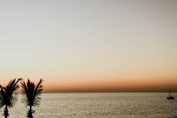 Paesaggio Marino Durante Tramonto Scenico — Foto Stock