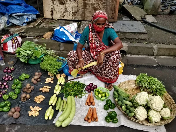 Mumbai India Septiembre 2020 Mumbai Maharashtra India Octubre 2020 Mujer —  Fotos de Stock