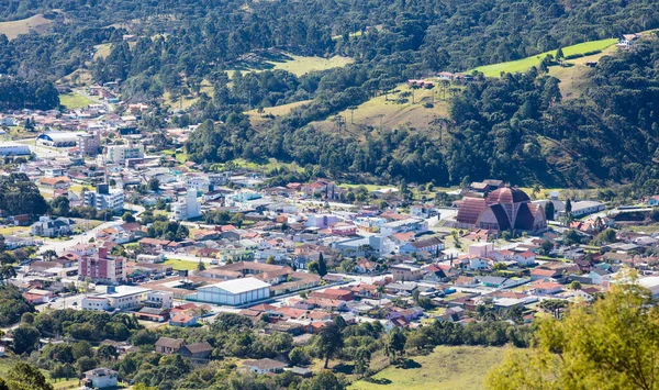 Veduta Aerea Della Città Urubici Santa Catarina Brasile — Foto Stock