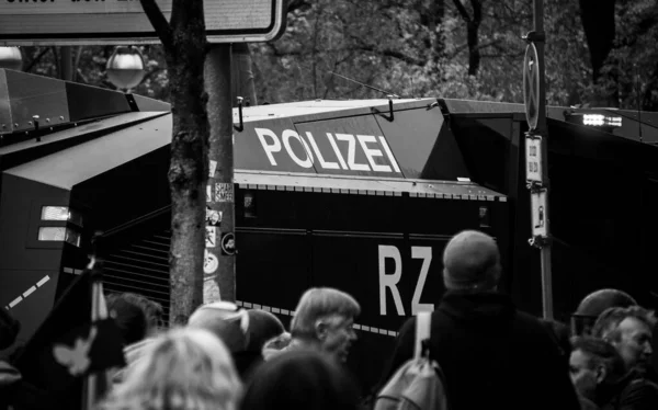 Berlin Germany Nov 2020 Berlin Germany 2020 Демо Берліні Поліцією — стокове фото
