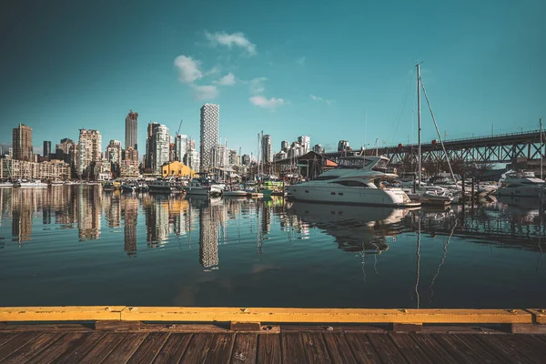 Paisagem Urbana Vancouver Porto Colúmbia Britânica Canadá — Fotografia de Stock