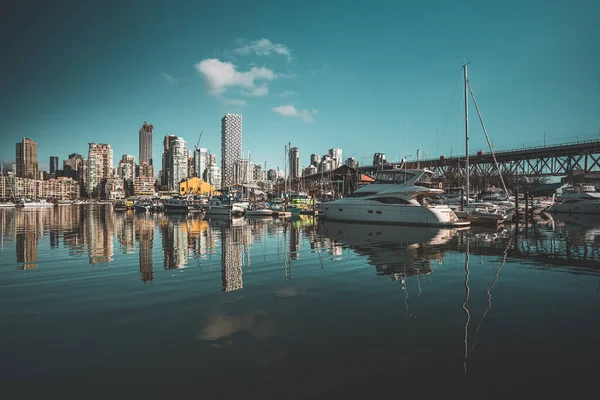 Vancouver Şehri Kanada Daki British Columbia Limanı — Stok fotoğraf