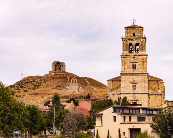 Eine Große Kirche Traspinedo Spanien — Stockfoto