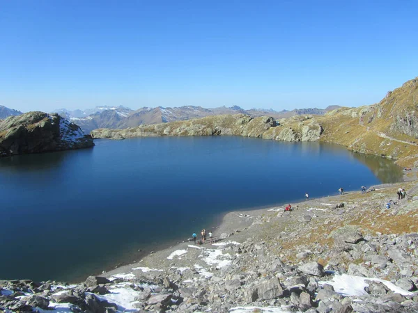 Schottensee Pizol Dans Les Alpes Glaris Saint Gall Suisse Une — Photo