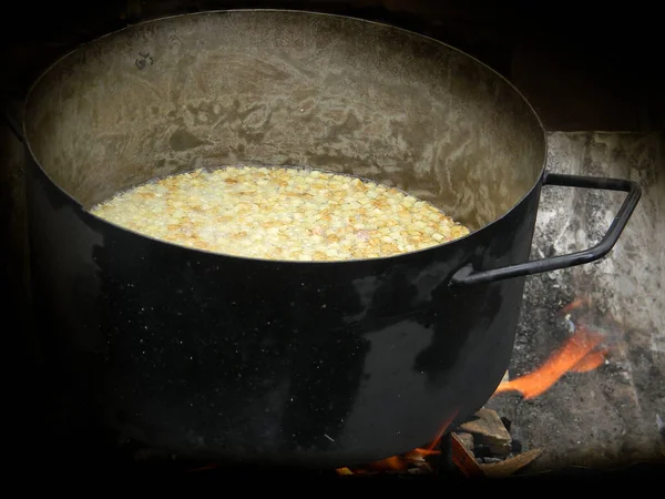 Nahrung Für Die Für Die Argentinische Gastronomie Typische Pflugscheibe — Stockfoto