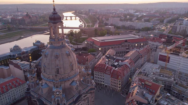 Beautiful Scenery Cityscape Church Our Lady Dresden Germany — Stock Photo, Image