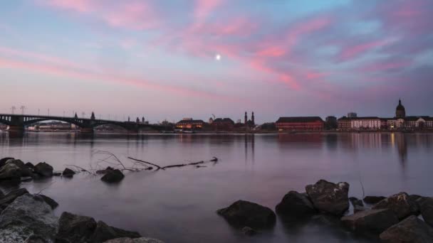 View City Stockholm Sweden Sunset — Stock Video