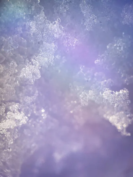 Buz Kristallerinin Dikey Yakın Çekimi — Stok fotoğraf