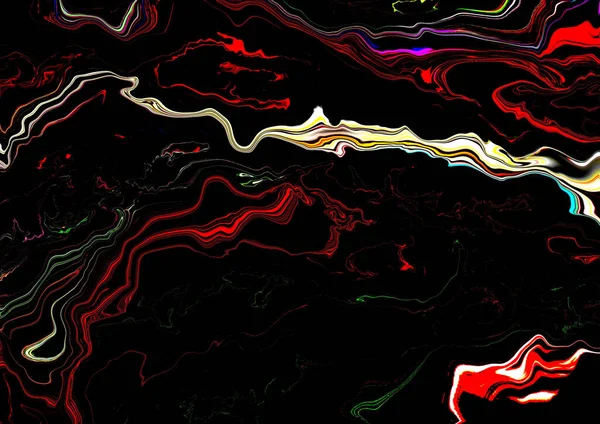 Illustration Colorful Stains Black Background — Φωτογραφία Αρχείου