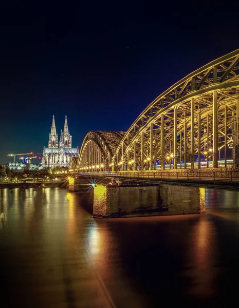 Vertical Shot Hohenzollern Bridge Cologne Germany — Zdjęcie stockowe