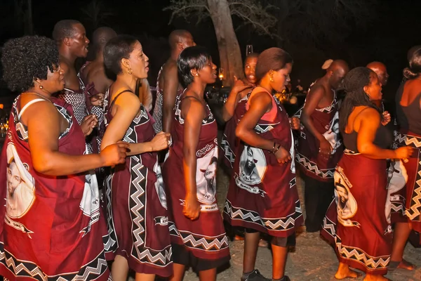 Pretoria Sudáfrica Abr 2019 Bailarines Africanos Ritual Baile Étnico Cultural — Foto de Stock