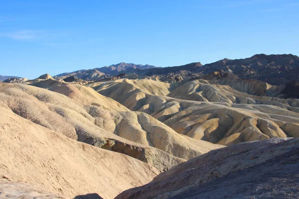 View Eroded Ridges Famous Zabriskie Point Death Valley National Park — Stock Photo, Image