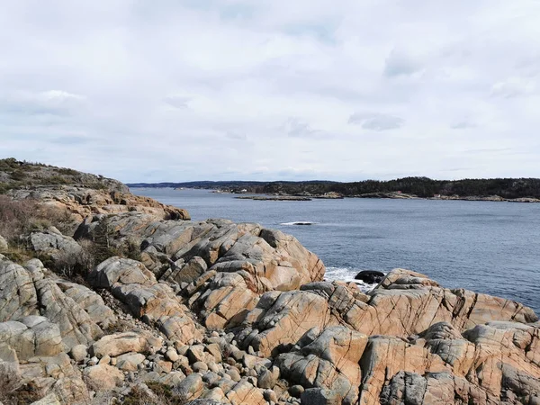Παραλιακό Τοπίο Στη Sommaroya Βόρεια Νορβηγία — Φωτογραφία Αρχείου